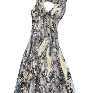 Animal print prom dress